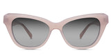 Ada Black Sunglasses Gradient in the alabaster variant - is a full-rimmed frame with a narrow-width nose bridge and a HIP emboss on both sides of the arm.