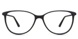 Amara eyeglasses in the spinel variant - is a slim frame in black.