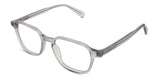 Hank Eyeglasses in sposh variant - have a keyhole-shaped nose bridge.