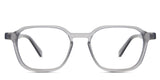 Hank Eyeglasses in sposh variant - it's an acetate frame in crystal grey color. 