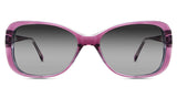 Lois Black Sunglasses Gradient in the tayberry variant - is a full-rimmed frame with a narrow nose bridge and a name and size imprint inside the arm.