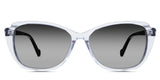 Nanu Black Sunglasses Gradient in astilbe variant - is a medium frame with a U-shaped nose bridge and a medium thick temple arms