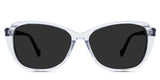 Nanu Black Sunglasses Standard Solid in astilbe variant - is a medium frame with a U-shaped nose bridge and a medium thick temple arms.