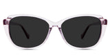 Nanu Black Sunglasses Standard Solid in baccara variant - is a transparent frame with a 15mm nose bridge and 140mm temple arms. 