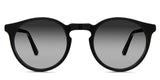 Seraph black tinted Gradient sunglasses in Midnight variant - it's a round full rimmed acetate frame in black color and it's a round full rimmed acetate frame in black color 