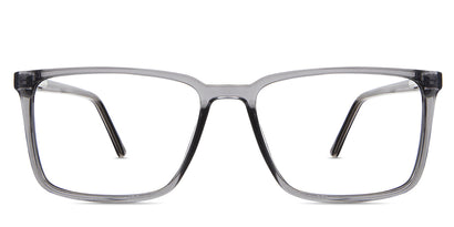Tatum eyeglasses in the gunmetal variant - it's a rectangular frame in color gray.