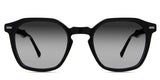 Wren black tinted Gradient sunglasses in Midnight variant - is a full rimmed frame with keyhole shaped nose bridge has built in nose pads; frame size is 49-22-145