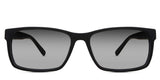 Ziba black tinted Gradient sunglasses in Woodsmoke variant it's an acetate frame with U-shaped nose bridge. it has a built in nose pads