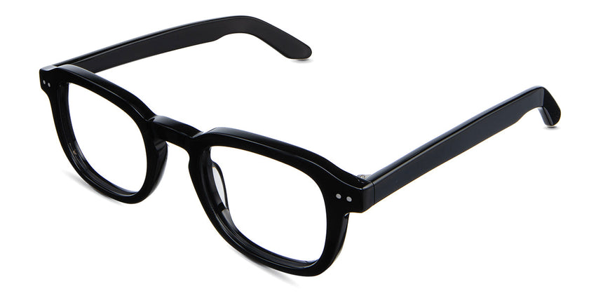 Zuri Eyeglasses in midnight variant - it has keyhole shaped nose bridge 