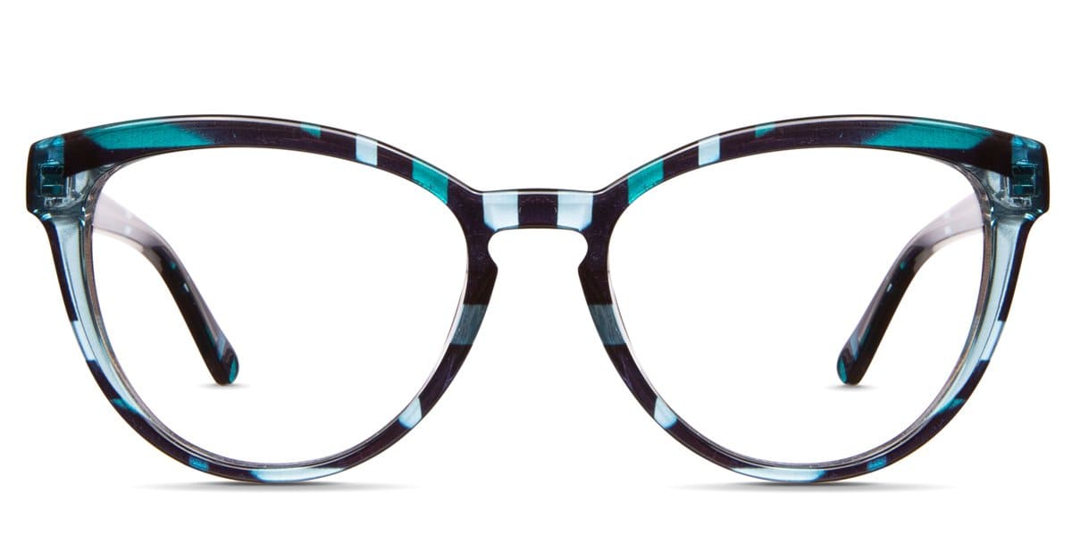 Bristow cat eye frame in nautilus variant - it's oval shape viewing area made with acetate material - it's very light weight to carry